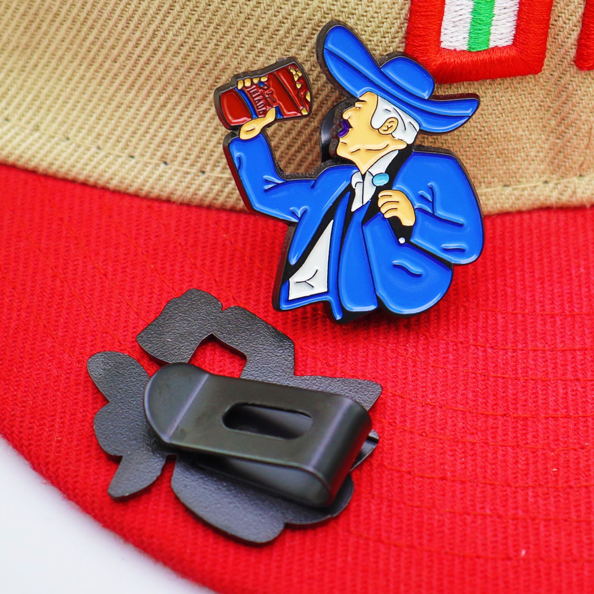 Cute Style Cute Pin Human Cartoon Alloy Iron Unisex Metal Hat Clip