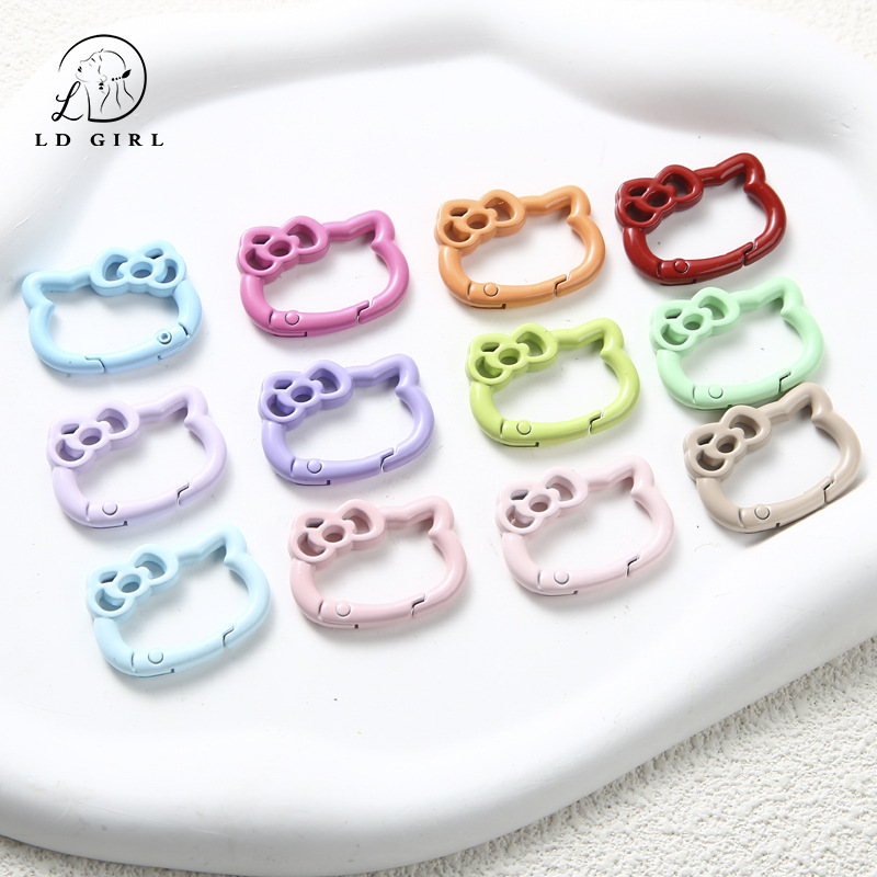 in stock Candy Color Baking Paint Oil Dropping KT Spring Ring Color Open Spring Buckle Small Round Metal Hanging Buckle Jewelry Accessories in stock Candy Color Baking Paint Oil Dropping KT Spring Ring Color Open Spring Buckle Small Round Metal Hanging Buckle Jewelry Accessories