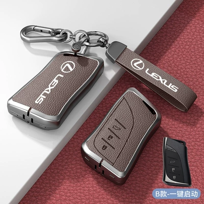 Car key bag — key set es200 es300h - standard-model-b-one-click-start-mocha-brown-zinc-alloy-shell-hardware-bracelet