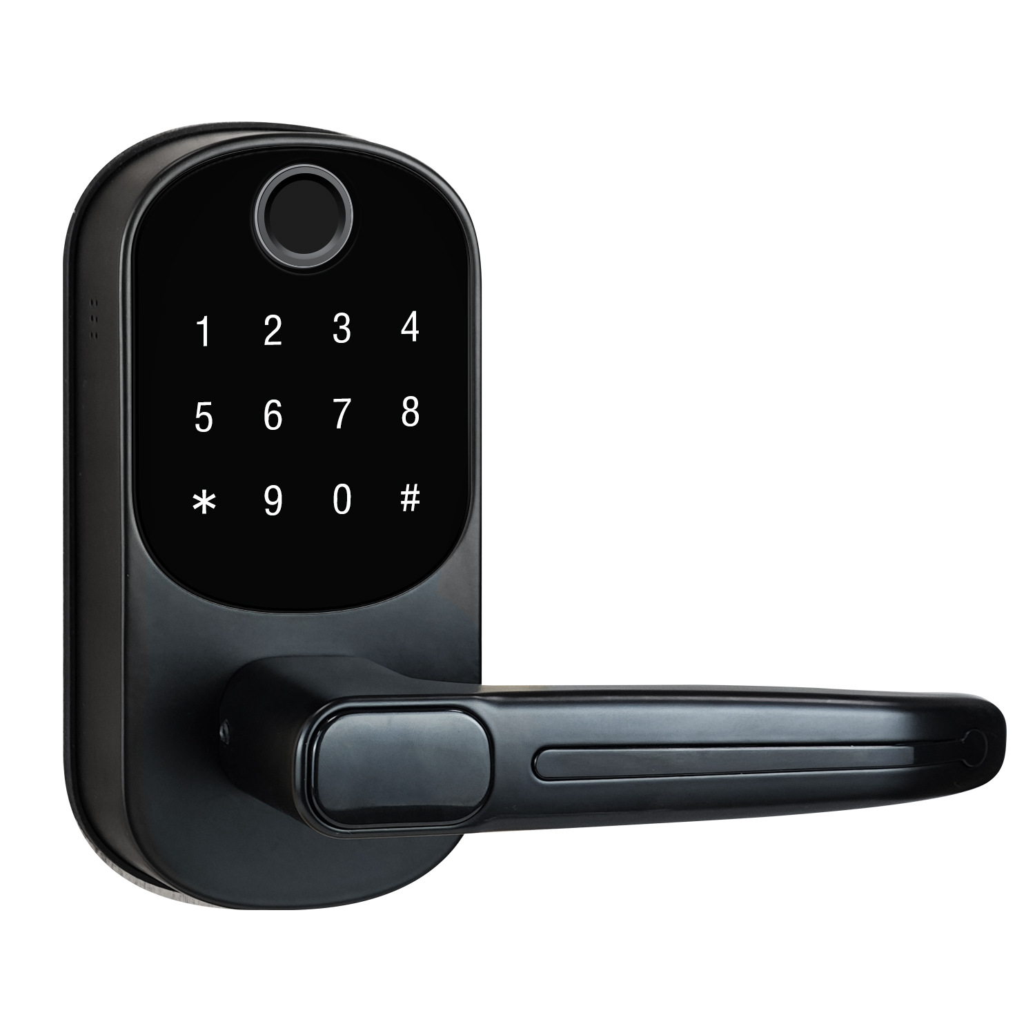 小锁把手锁TTLOCK蓝牙美标指纹锁智能锁跨境外贸出口专供电子锁