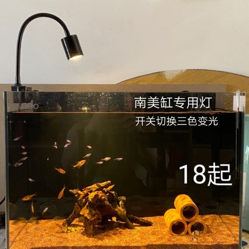 水草灯南美鱼缸灯夹雷龙观赏造景三湖原生缸缸海缸射灯旋款批发