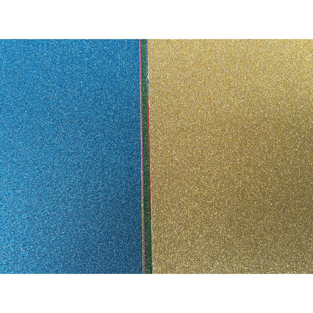 Los fabricantes suministran 250g A3A4 color flash brillo cartón kindergarten DIY papel hecho a mano