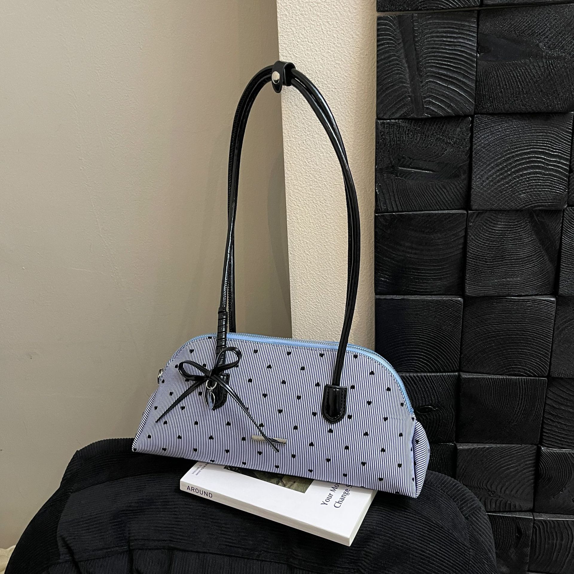 Retro Leopard Print Boston Bag For Women 2025 New Fashion Casual Large Capacity Commuter Shoulder Underarm Handbag - Thumbnail 3