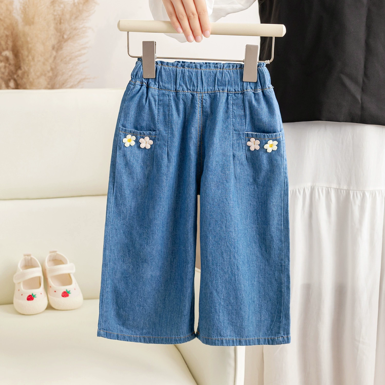 Л Spring jeans, fashionable autumn trousers girl's, western style