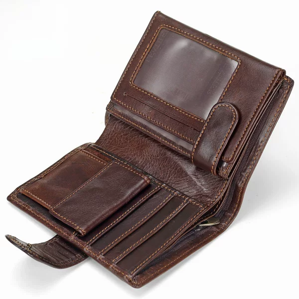 Cross-Border Men's Short Genuine Leather Wallet Retro Coin Clip First Layer Cowhide Vertical Card Holder Large Capacity