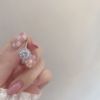 Advanced zirconium, brand ring, light luxury style, high-quality style, internet celebrity