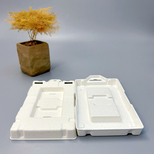 Mobile Phone Case Paper Plastic Packaging Inner Paperbox Fine Pulp Paper Plastic Packaging Box Wet Pressable White Pulp Degradable Pulp Box