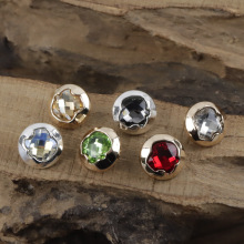 镶钻水晶苹果金属纽扣时尚轻奢衬衫开衫高级扣子雪纺衫连衣裙装饰