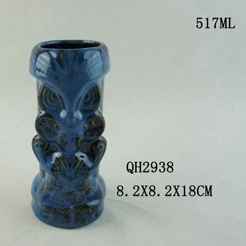 Selección estricta de tazas de cóctel hawaiano, tazas de cerámica de papagaios azules, tazas de esqueleto de zombis, tazas de red