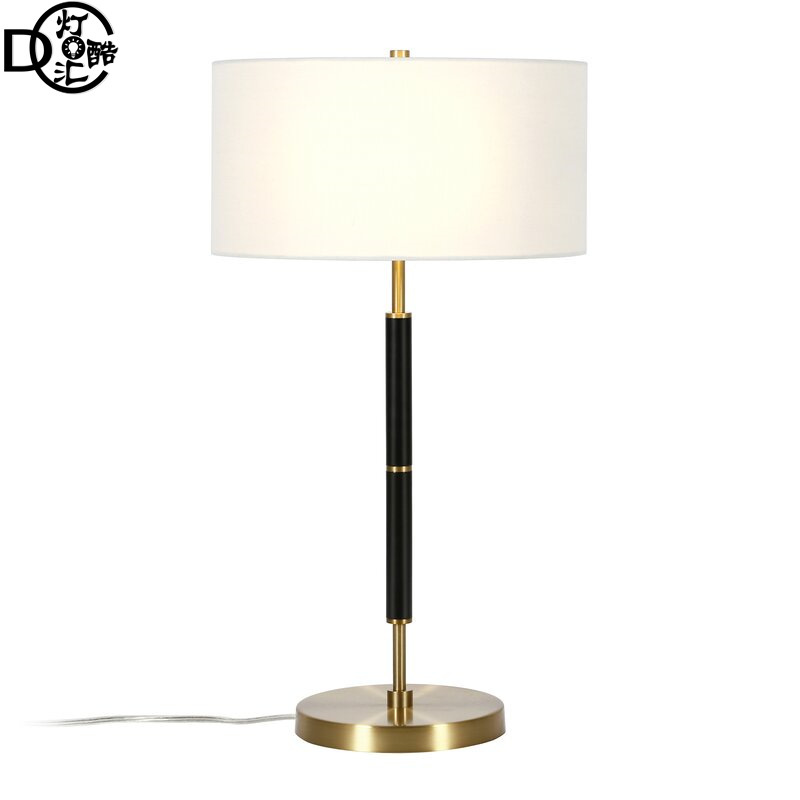 Cross-border Amazon imitation copper desk lamp touch stepless dimming USB charging bedroom living room Lamps Export KD