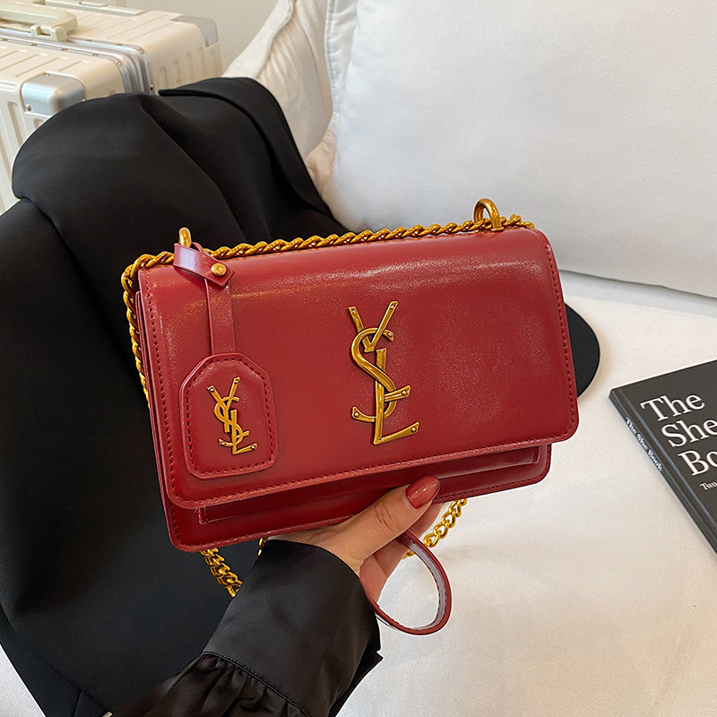 Bolsos de Mujer de Alta Gama, Nuevo Estilo 2024, Bolso de Hombro con Cadena Francesa, Bolso Cruzado Popular de Este Año