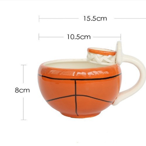 Nórdico creativo taza de fútbol NBA taza de tiro taza de baloncesto taza de cerámica taza de café de oficina tendencia nueva personalidad