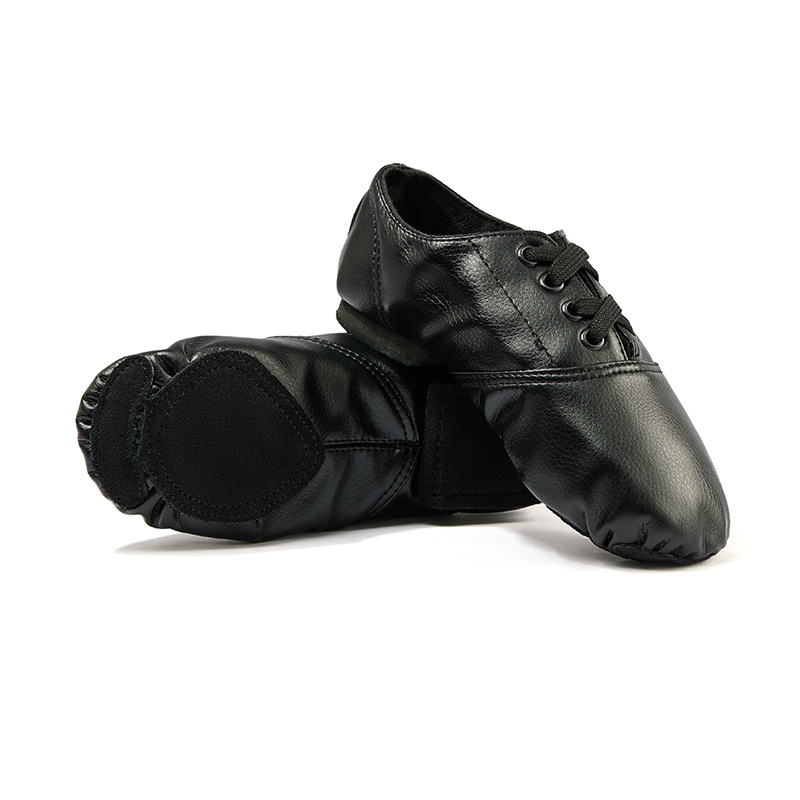 Zapatos de baile de jazz de los hombres bajos de PU zapatos de suela suave de práctica para adultos de mujer yoga Ballet zapatos de baile para niños Comercio exterior al por mayor