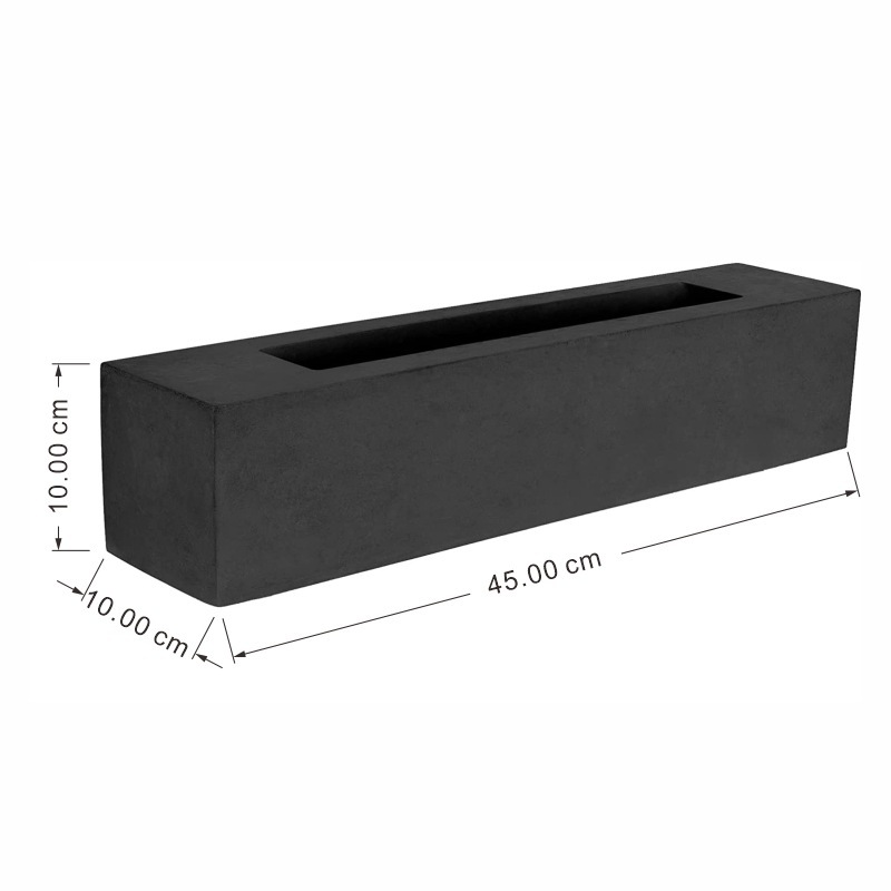 검정 길이 45 * 폭 10 * 높이 10cm [스테인리스 베이스 + 커버 부착]