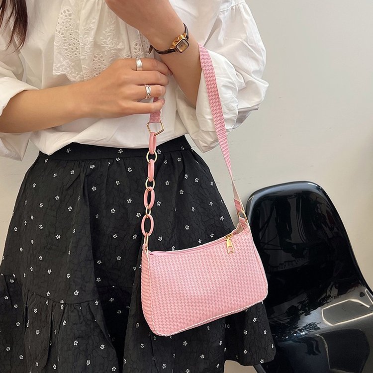 Új, kézi kis táska, egy válltáska, divatos retro 2024-es kordbársony hónaljtáska, női kézitáska_voghion.com