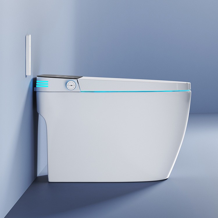 inodoro inteligente de baños de Chaozhou ligero inteligente integral sifon totalmente automático tipo de calentamiento instantáneo con tanque de agua sin restricción de presión de agua