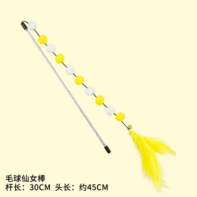 新型の延長綿毛条の静音毛虫のストライプのインタラクティブな自分で猫の棒のペットのおもちゃのクリスマスの猫の棒を笑わせます。|undefined