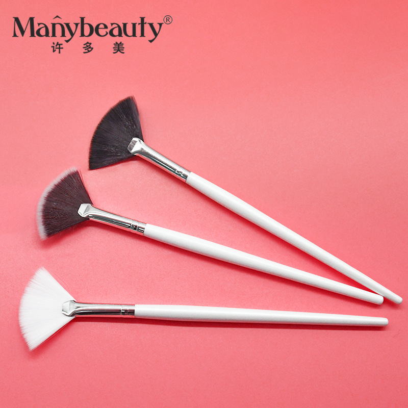 Cepillo de ácido tartárico facial en forma de abanico cepillo de máscara facial piel suave cepillo de maquillaje de madera suministros de salón de belleza spa herramientas de belleza Venta caliente