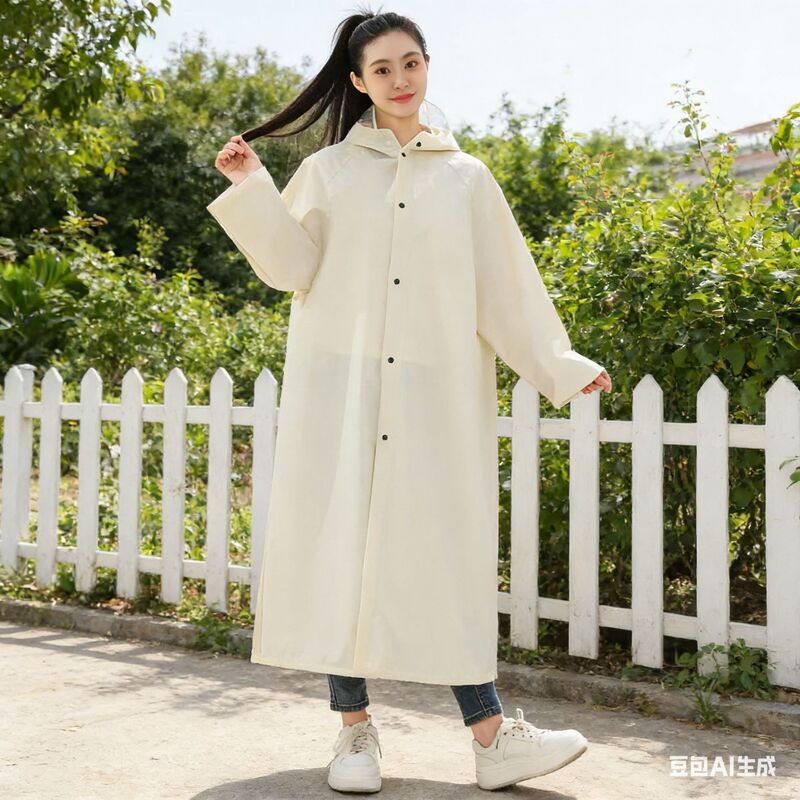 Eva Raincoat, Multifunctional, Rainproof, Thickened, Backpack Style, Adult Full-Body, Unisex, Large Brim, Rain-Blocking, Portable Eva Raincoat, Multifunctional, Rainproof, Thickened, Backpack Style, Adult Full-Body, Unisex, Large Brim, Rain-Blocking, Portable