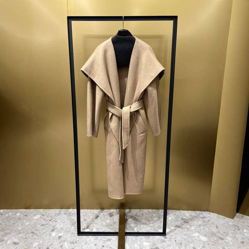 Max New Riencea Large Lapel Double-Sided Water Ripple Cashmere Coat for Women, Mid-Length Camel Color m Brand Caramel Color Max New Riencea Large Lapel Double-Sided Water Ripple Cashmere Coat for Women, Mid-Length Camel Color m Brand Caramel Color
