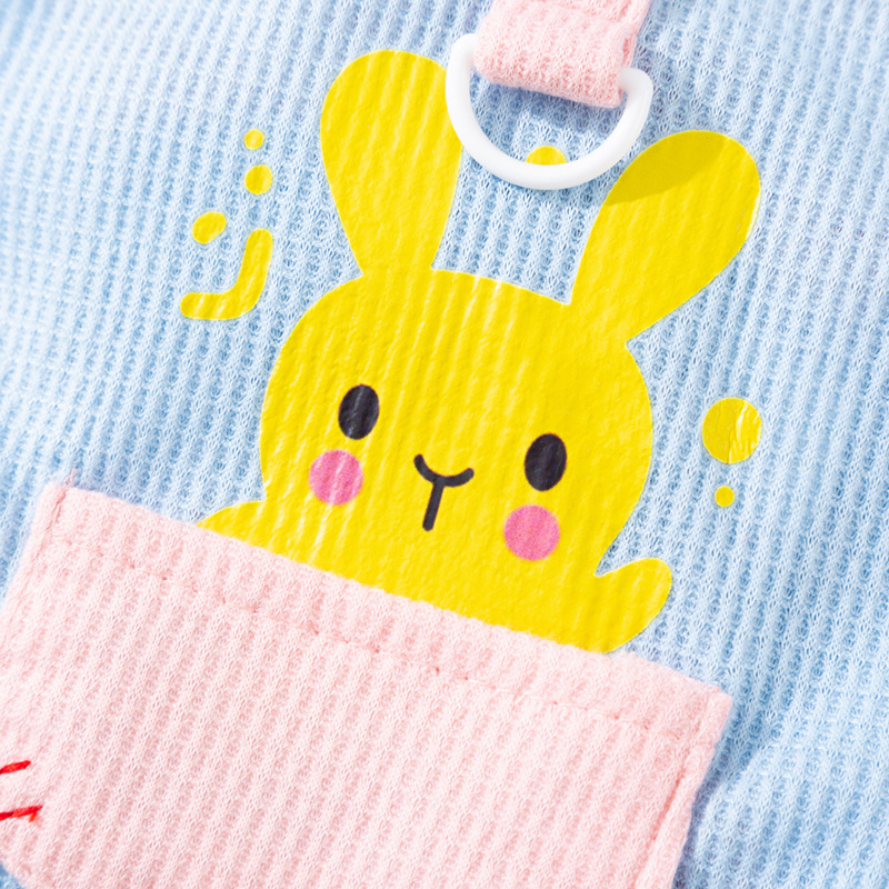 Primavera y verano Dog Card Love Bunny Pocket Chaleco para perros pequeños y medianos Gato Teddy Ropa para perros de dos patas Verano