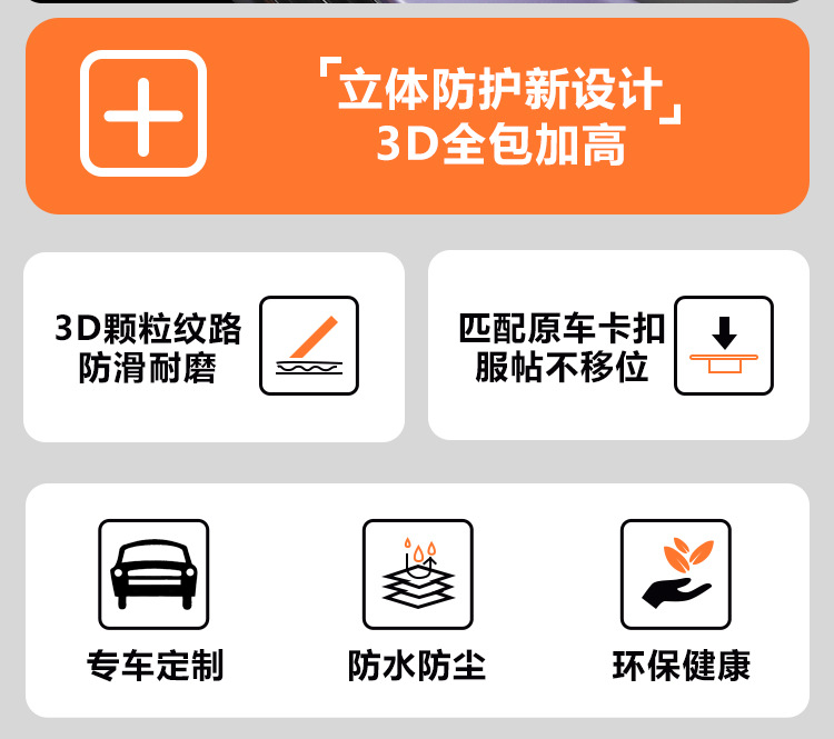 Suitable for BYD Denza Z9/Z9GT full coverage interior modification 24-piece TPE car floor mats