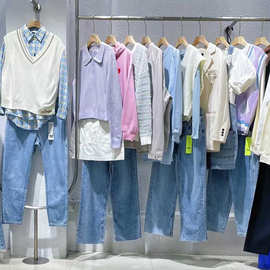 森26春马时尚简约风连衣裙卫衣套头毛衫上衣裤裙品牌直播尾货批发