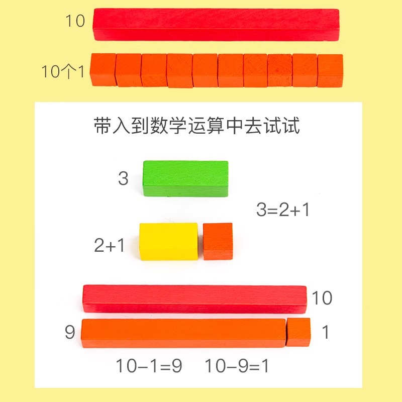 Bloques de madera arcoíris cuentas de cuentas de cuentas