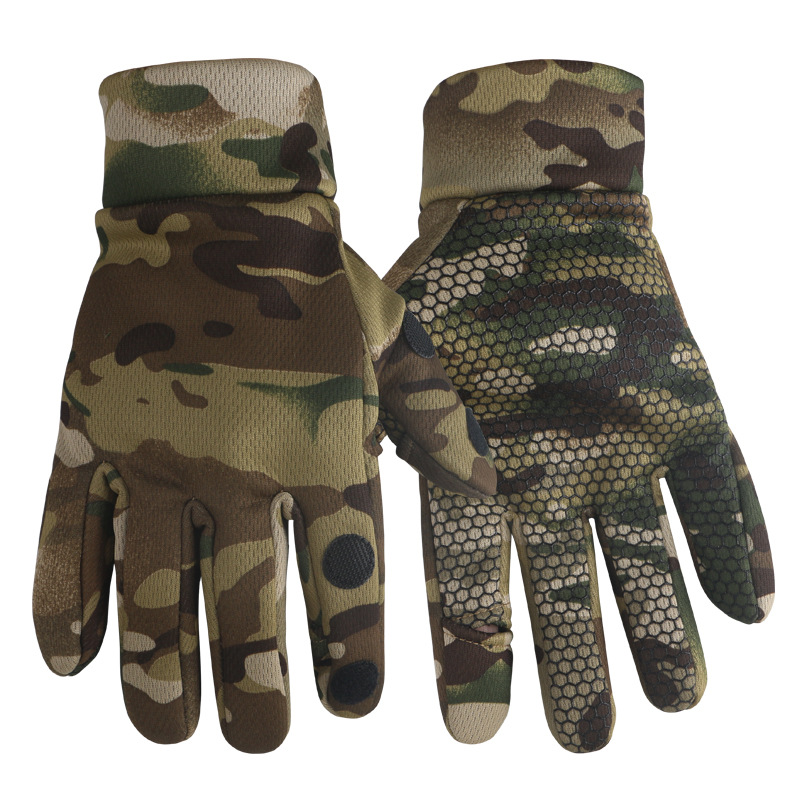 Guantes de invierno a prueba de frío con guantes de esquí calientes gruesos y antideslizantes para montar