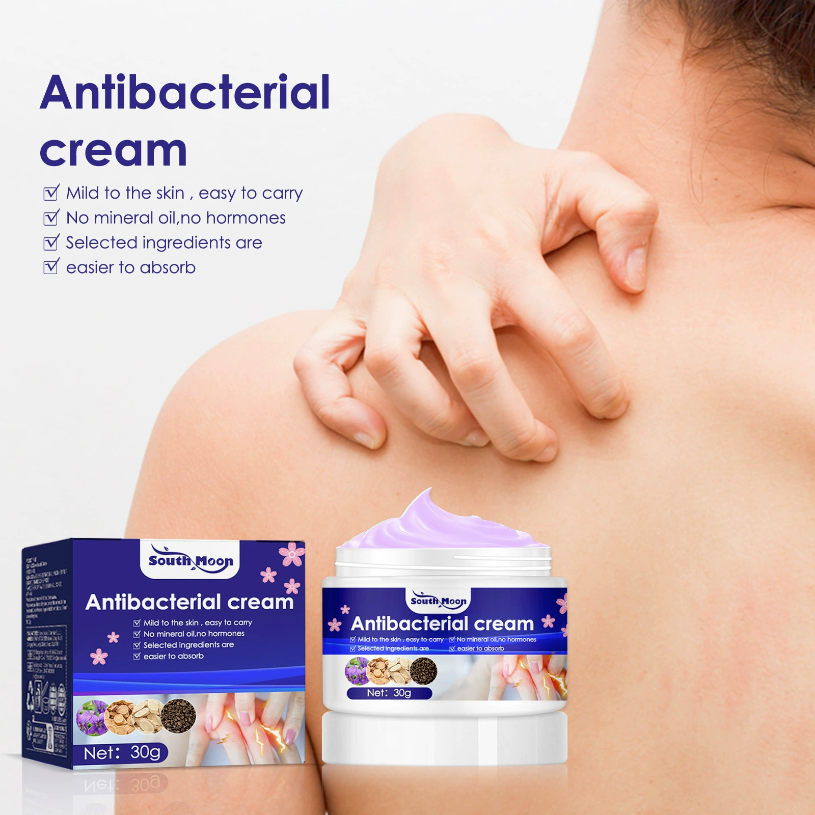 South moon фиолетовый дитин крем для кожи против зуда для удаления бактерий
