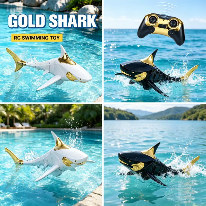 Cross-Border 2.4g Remote Control Simulated Swinging Light-Up Water-Spraying Shark Girl Submarine Children's Toy Water Remote Control Boat Cross-Border 2.4g Remote Control Simulated Swinging Light-Up Water-Spraying Shark Girl Submarine Children's Toy Water Remote Control Boat