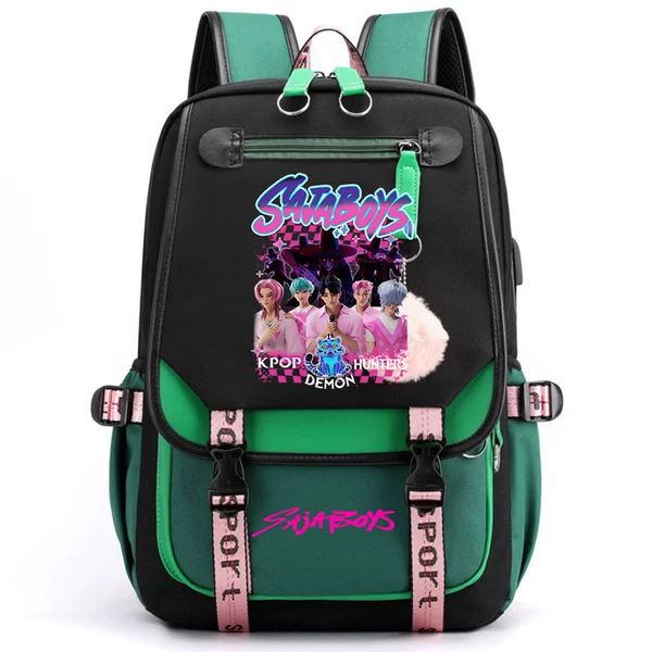 O Backpack/Black and Green Witch Hunters 02