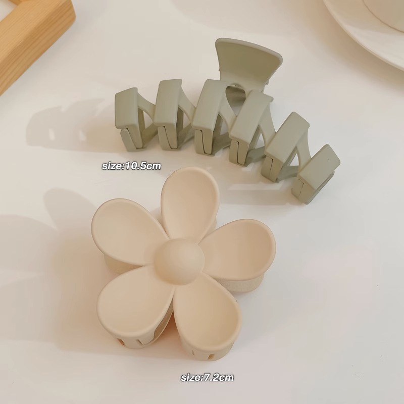 Horquilla de acrílico de las mujeres cuchara trasera updo clip de pelo grande celebridad de Internet elegante tiburón clip tocado simple horquilla