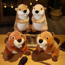 土拨鼠公仔Ne Zha哪吒电影同款大板牙河狸鼠仿真海狸毛绒玩具