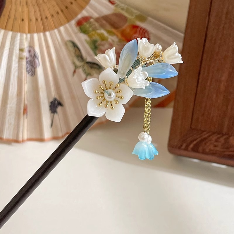 El estilo de alta sensación de miniatura caballo falda clip de cabello nuevo estilo chino tocado antiguo clip de cabello estilo nacional clip de cabello paso de cabello para mujeres image 120