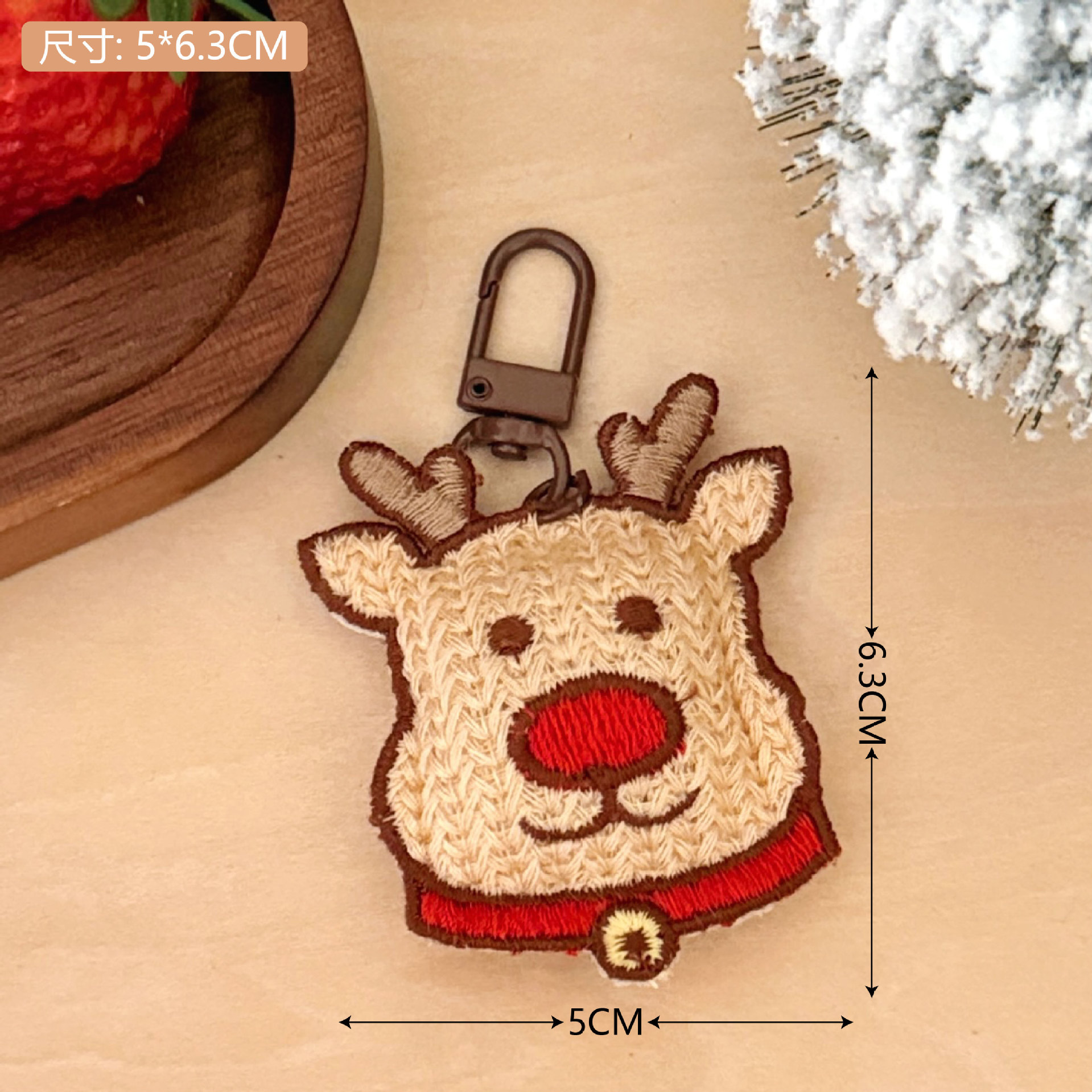Tengyi original decoración navideña colgante tejido llavero femenino colgante todo fósforo lindo Papá Noel colgante
