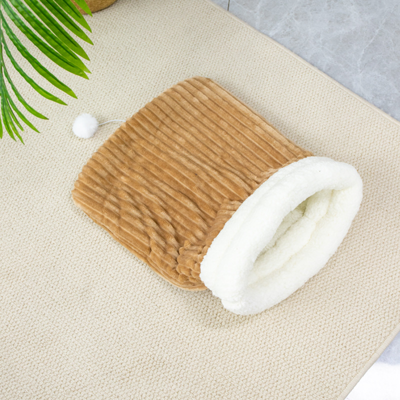 커피 컬러 스트라이프 침낭의 업그레이드 버전