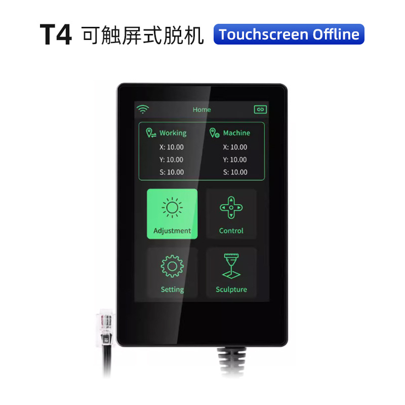 T4 máquina de grabado láser inteligente 10w de alta precisión de tablero de madera máquina de grabado y corte directa de fábrica