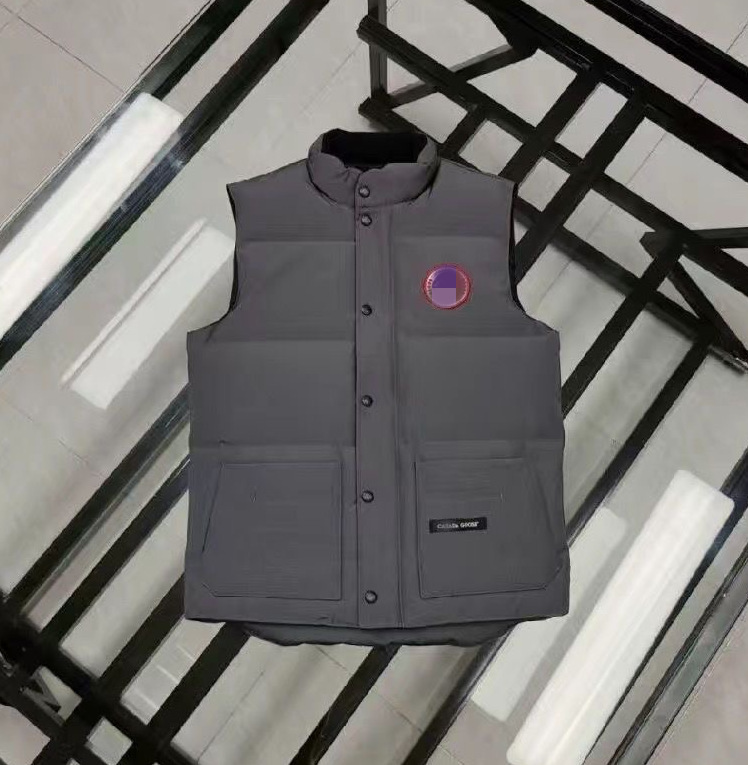 户外大鹅羽绒服马甲加拿大同款宽松保暖加厚背心男女士情侣款坎肩|undefined