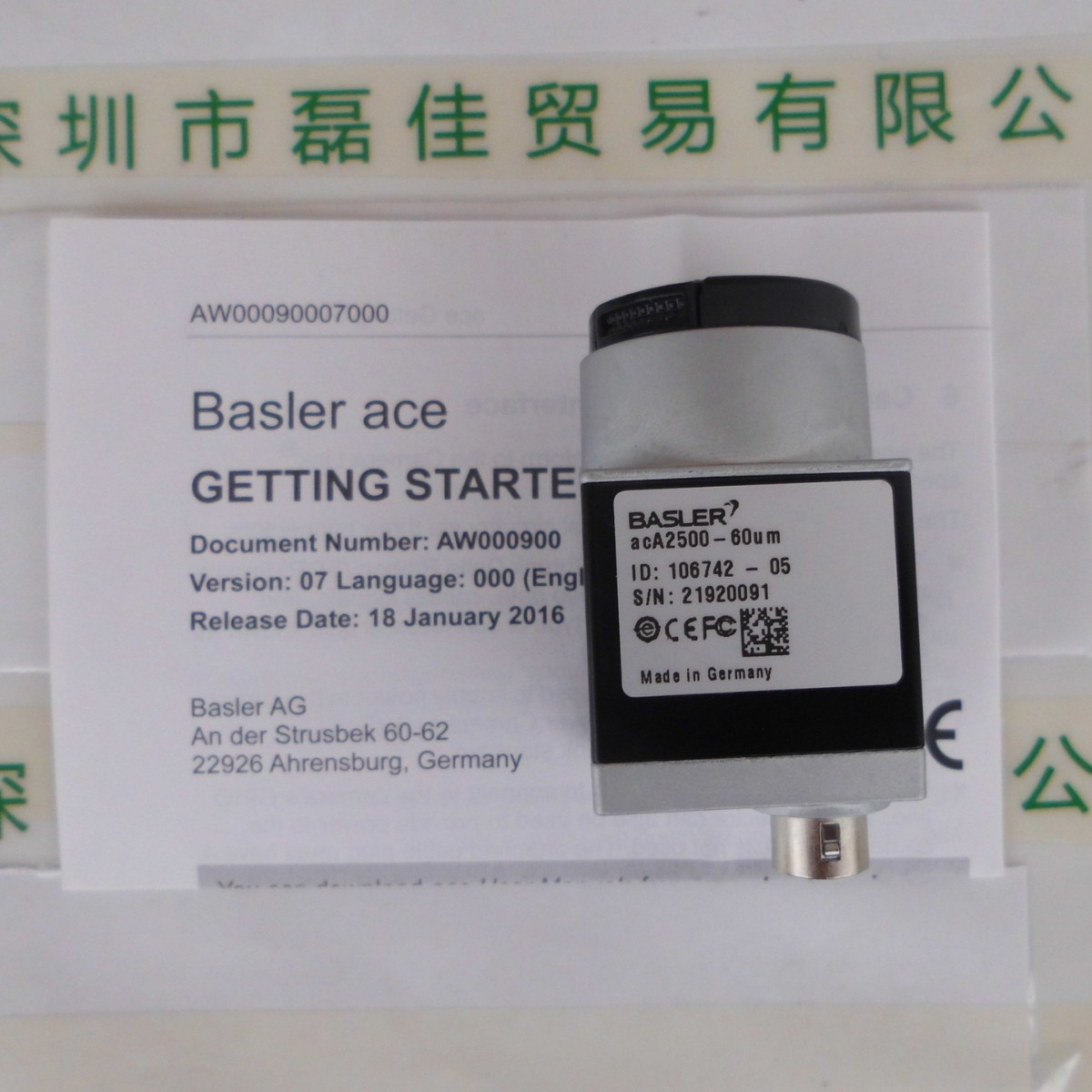 BASLER巴斯勒   acA2500-60um    USB 3.0摄像头