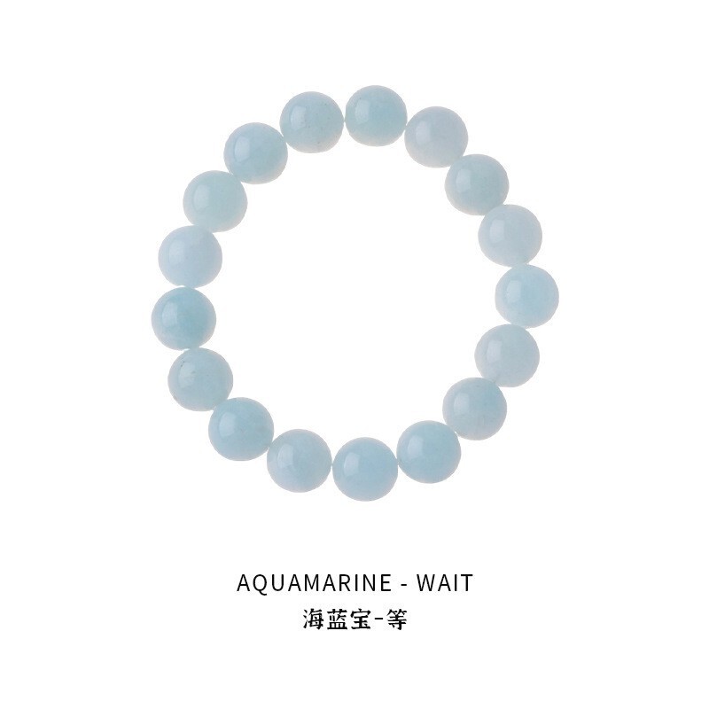 晗珞~海蓝宝锆石串珠手链夏日小清新水晶手串气质轻奢高级感手饰|undefined