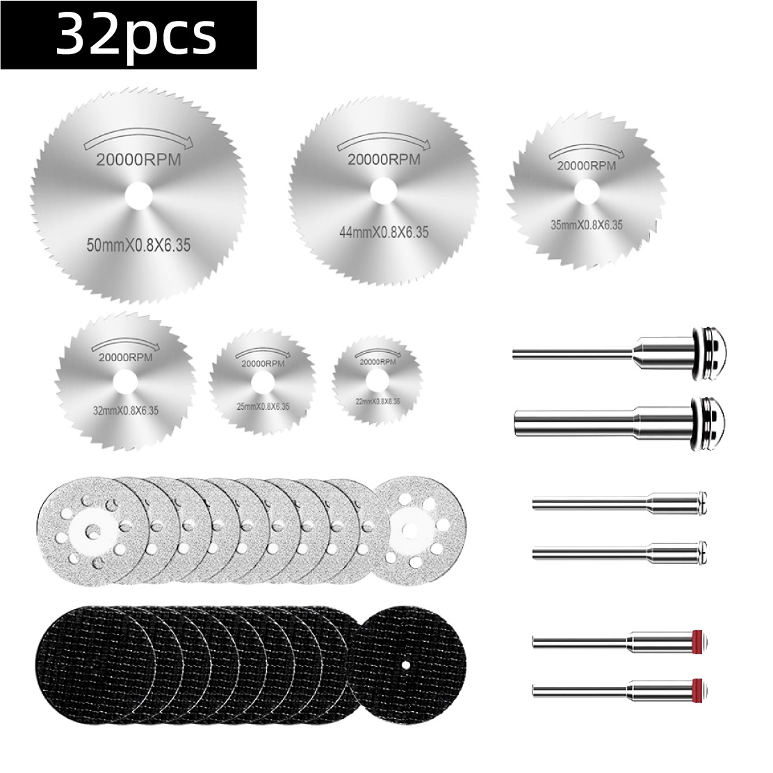 金刚石切割片打磨片高速钢木工锯片树脂双网砂轮片套装电磨配件