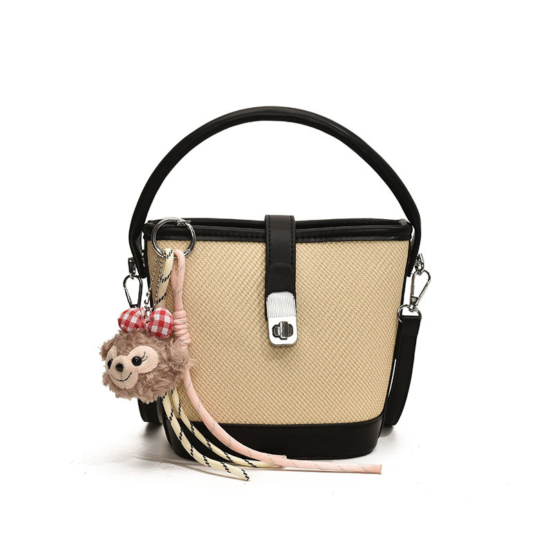 Comercio exterior transfronterizo retro bolso de cubo de mano de color 2025 nuevo nicho de alto nivel simple hombro bolso de mujer image 17