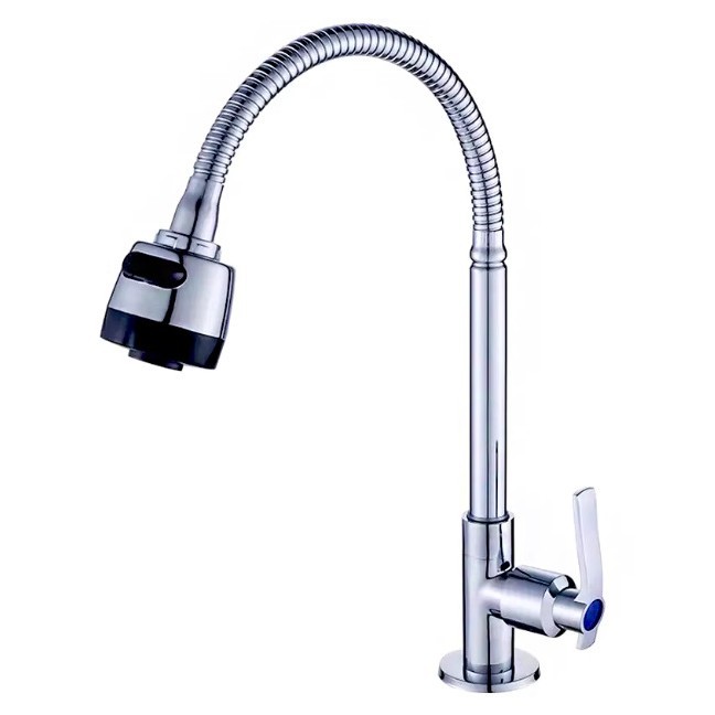 Acero inoxidable comercio exterior cocina grifo lavabo fría y caliente lavabo de verduras lavabo frío extracción de agua caliente