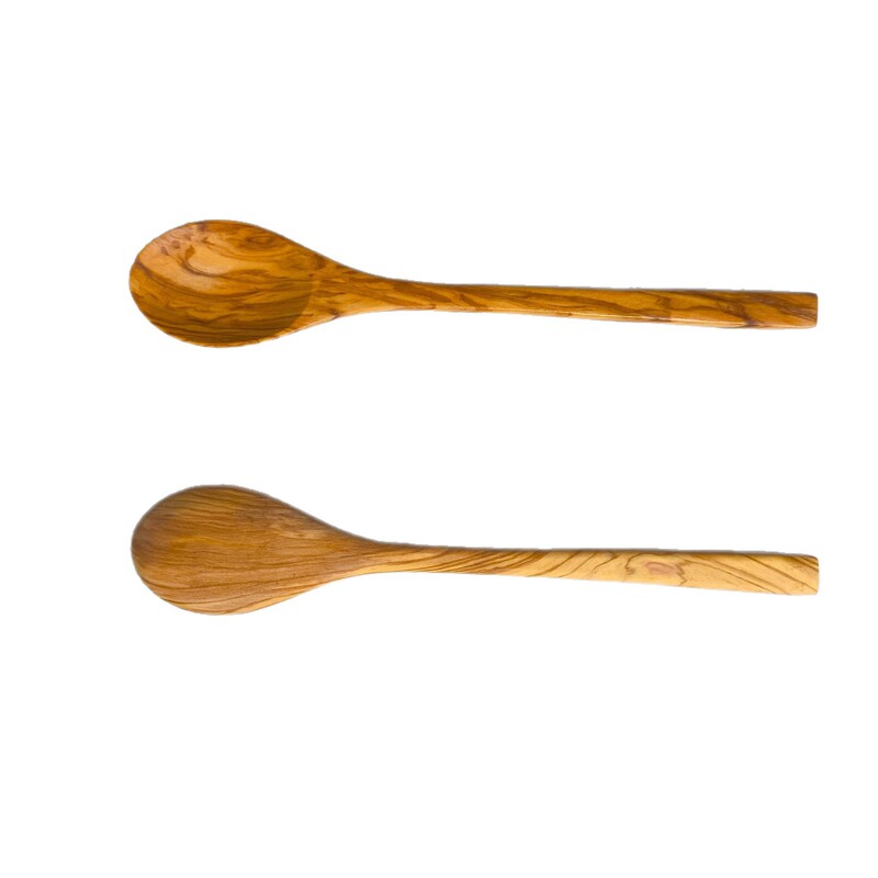 Wooden Spoon, Olive Wood Kitchen Utensils, Tableware, Soup Spoon, Small Wooden Spoon, Simple Long-Handled Spoon, Stylish Wooden Spoon, Olive Wood Kitchen Utensils, Tableware, Soup Spoon, Small Wooden Spoon, Simple Long-Handled Spoon, Stylish