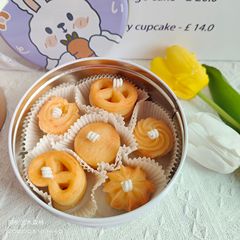 Handmade Bear Cookies Soy Wax Scented Candle Gift Set Birthday Gift Creative Decorative Ornament Photo Prop