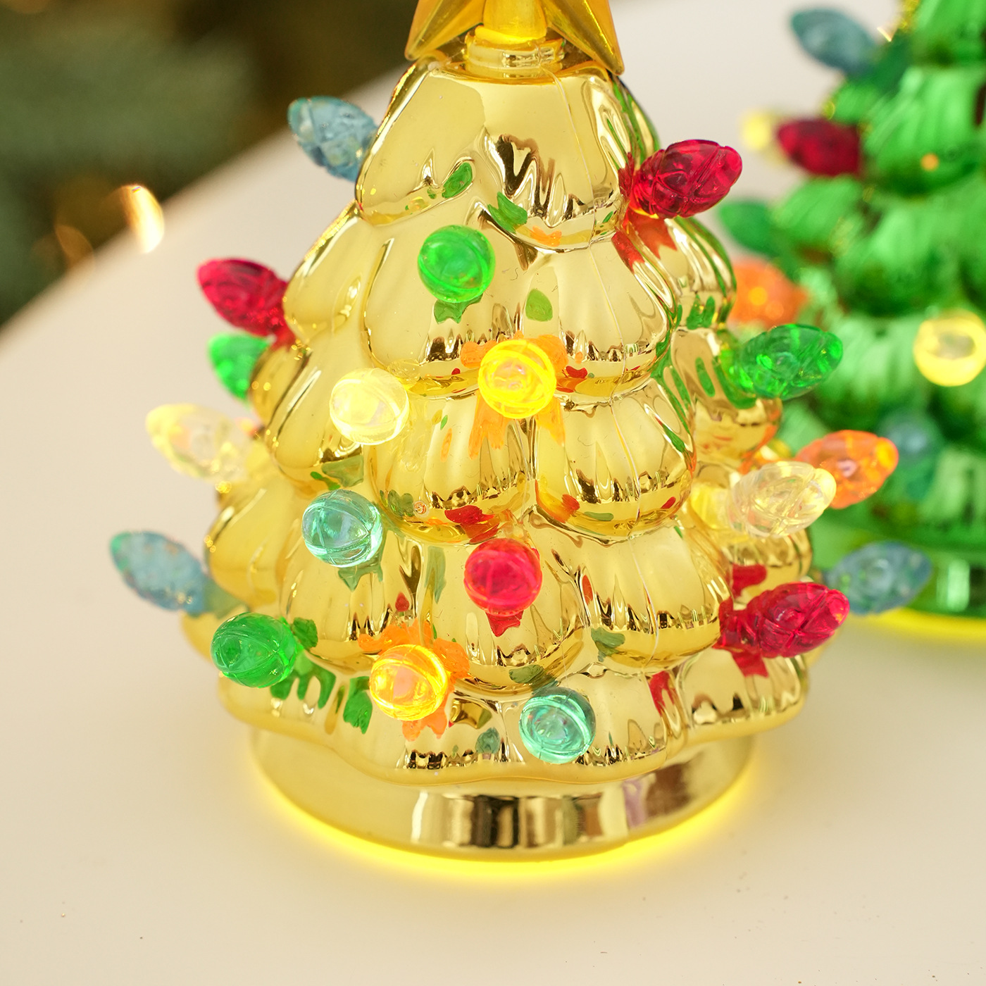 Transfronterizos luminosos árbol de Navidad decoración de escritorio decoración de fiesta decoración de la mesa de comedor luz de decoración de Navidad luz de noche en stock