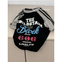 男児夏服新型2025夏潮酷中大童個性アルファベットプリント柄丸首半袖tシャツ