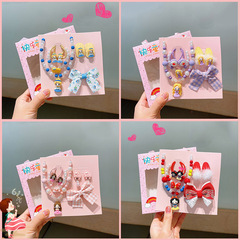Children's Accessory Necklace Set Little Girl Princess Baby Jewelry Hair Clips Hair Accessories Gift Set Kindergarten Gift