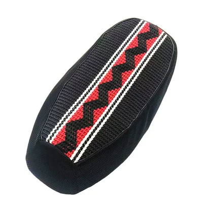 Electric car cushion, and Heat Insulation, Motorcycle Seat Cover - black-waves-large-size60-65